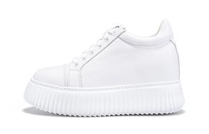 Нескользящие низкие кроссовки для скейтбординга, увеличивающие рост, для женщин Iijin, White