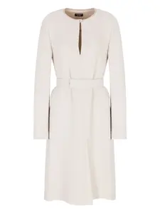 Платье мини с поясом EMPORIO ARMANI, нейтральный