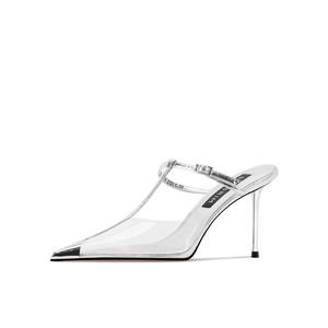 Женские туфли на тонком каблуке и высоком каблуке Shesrim, Silver (8Cm)