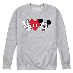 Мужской флисовый свитшот Disney's Mickey Mouse Peace Love Mickey Mouse Licensed Character