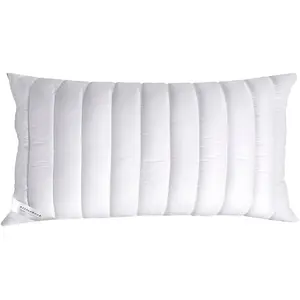 Подушка из микрофибры Liliane, подушка подходит для людей с аллергией (аллергиков на домашнюю пыль). Наполнитель: волокнистые шарики FLOCKIS, 1 шт. комплект. Волоконная подушка с хлопковым чехлом, обработанным для влагоотведения. Billerbeck, белый