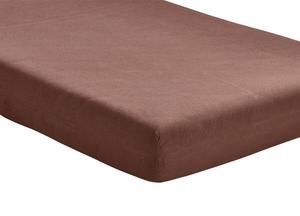 Простынь на подгонке Hometex Premium Textiles Jersey 140-160x200, 160x32x200 см цвет schokobraun