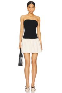 Мини-платье Palma Line & Dot, black & cream