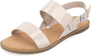 Женские сандалии на плоской подошве Journee Collection Lavine с множеством ремешков, бежевый