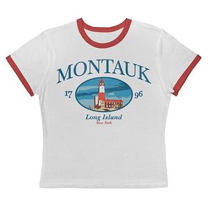 Футболка Juniors' Grayson Threads The Label Montauk Long Island New York 1796 Unbranded