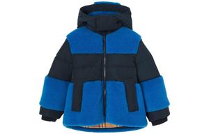 Детский пуховик Burberry, цвет синий