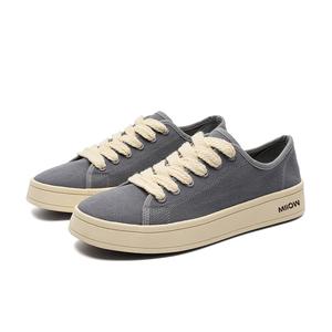 MIIOW Серые мужские скейтерские кеды с низким верхом и устойчивостью к истиранию, цвет Gray