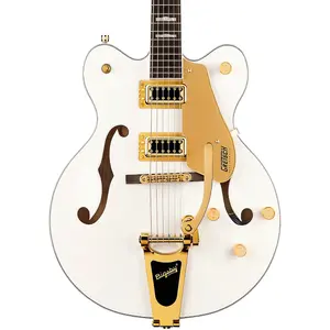 Электрогитара Gretsch Guitars G5422TG Electromatic Classic Hollowbody с двойным вырезом, с тремоло Bigsby и золотой фурнитурой, Snow Crest White
