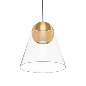 Светодиодный подвесной светильник Eglo Cerasella I, прозрачное стекло / сталь - 1 пламя