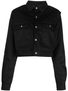 Rick Owens DRKSHDW укороченный жакет с вырезами, черный