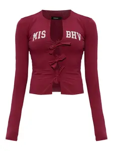 Блузка с бантом Misbhv, красный