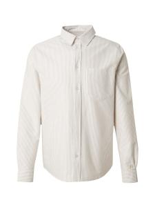 Повседневная рубашка DAN FOX APPAREL Regular fit Button Up Shirt Essential, цвет ecru/white