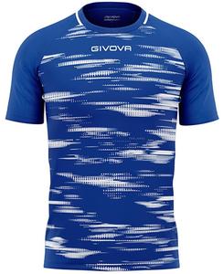 Спортивная рубашка Givova Pixel Royal-White Blue XL
