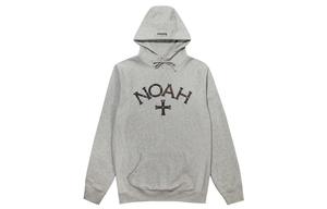 Noah Толстовка унисекс серые с капюшоном, средней толщины, стандартного размера