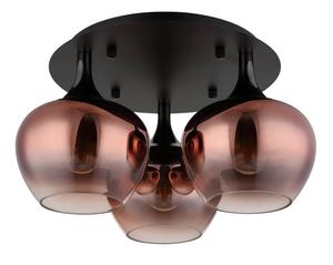 Настольная лампа Globo прозрачный, черный, медный, черный хром диаметр/высота: 45/25,5 см