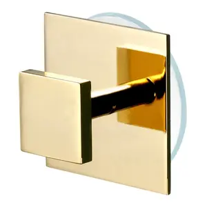 Простая вешалка с квадратным каблуком и присоской Windisch, золото