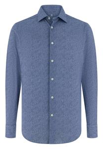 Boggi Milano Рубашка на пуговицах синего цвета Regular fit