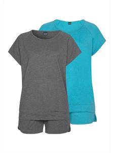 ARIZONA Короткие шорты бирюзового и серого цвета