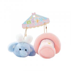 The Green Party Плюшевый кулон Blue Happy Elephant, высота 13 см