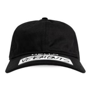 Vetements Бейсболка с нашивкой логотипа, Black