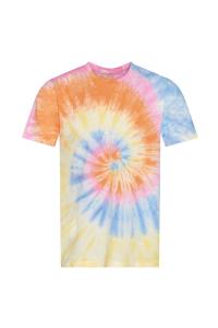 Футболка с узором тай-дай AWDis, мультиколор