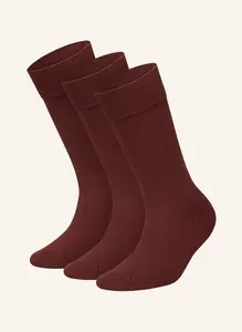 Комплект из 3 носков one color smooth Dillysocks, красный