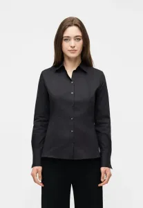 Приталенная рубашка, блузка на пуговицах Hugo, Black
