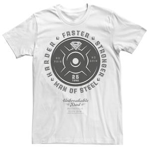 Мужская футболка из небьющейся стальной пластины с Суперменом DC Comics