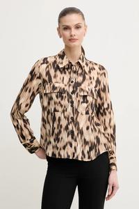 Хлопковая рубашка Pedro Del Hierro, бежевый