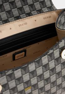 Сумочка G WAVE TOP HANDLE FLAP Guess, черный