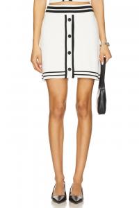 Sienna юбка в стиле варсити "скейтер" Central Park West, black & white