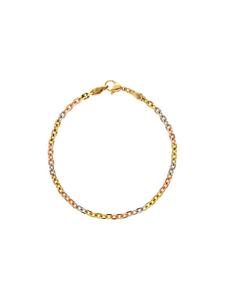 Faina Женский браслет-цепочка из золотистого многоцветного металла