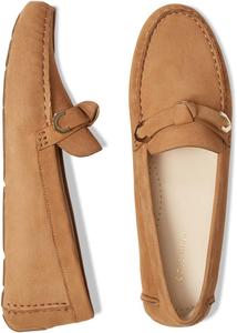 Лоферы Cole Haan Evelyn Bow Driver, цвет Birch Beige Nubuck (Akuya)