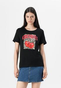 Футболка ONLY ONLANE LIFE BERRY PRINT, Black /Black