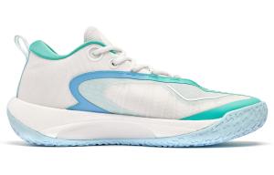 Баскетбольные кроссовки Wind Blade 4PRO Basketball Shoes Men Low-Top  White Sea Salt Blue Qiaodan