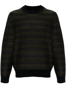 BOSS полосатый свитер, зеленый