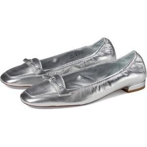 Женские серебряные кожаные туфли-лоферы Stuart Weitzman Tully Flats GAL1905 Stuart Weitzman, серебряный