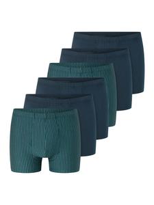 Schiesser Ретро шорты/брюки 95/5 Essentials - органический хлопок, темно-синий/бирюзовый цвет