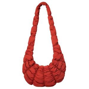 COS Женская сумка через плечо из переработанного полиэстера красная, Red