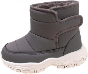 Девочкам и мальчикам зимние ботинки на снег Удобные массивные теплые детские зимние обувь Водонепроницаемые противоскользящие уличные ботинки Generic, Grey