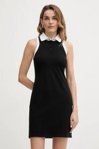 Хлопковое платье IKON Karl Lagerfeld, черный