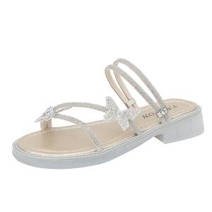 WUJI Скользоустойчивые износостойкие шлепанцы женские Gold, цвет Gold