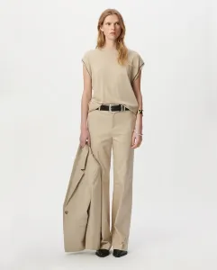 Женские прямые брюки с карманами Ikks, бежевый