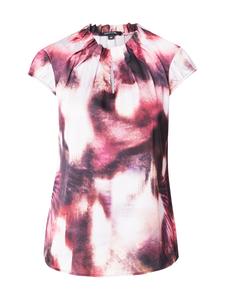 Блузка с коротким рукавом COMMA Blouse, цвет aubergine/berry/pastel purple