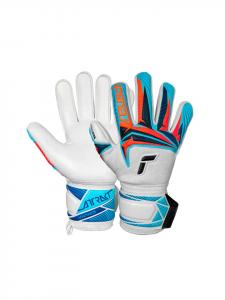 Reusch Вратарские перчатки Attrakt Advance в цвете 1080 бело-голубой