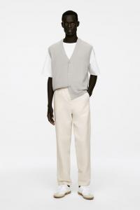 Брюки из льняной смеси Arket, бежевый