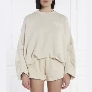 Толстовка свободного кроя с фруктовым салатом Pinko, бежевый