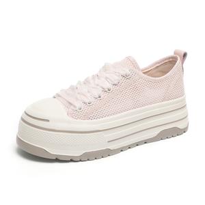 O.L Скользоустойчивые износостойкие дышащие женские лоу-топ скейтбордские кеды розовые, цвет Pink