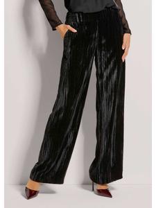 MADELEINE Широкие брюки на резинке, черные