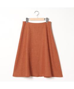 юбка из шерстяной льняной сетки